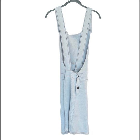 Zara Mini Dress Knit Overalls Mini Dress Blue S - Picture 15 of 15